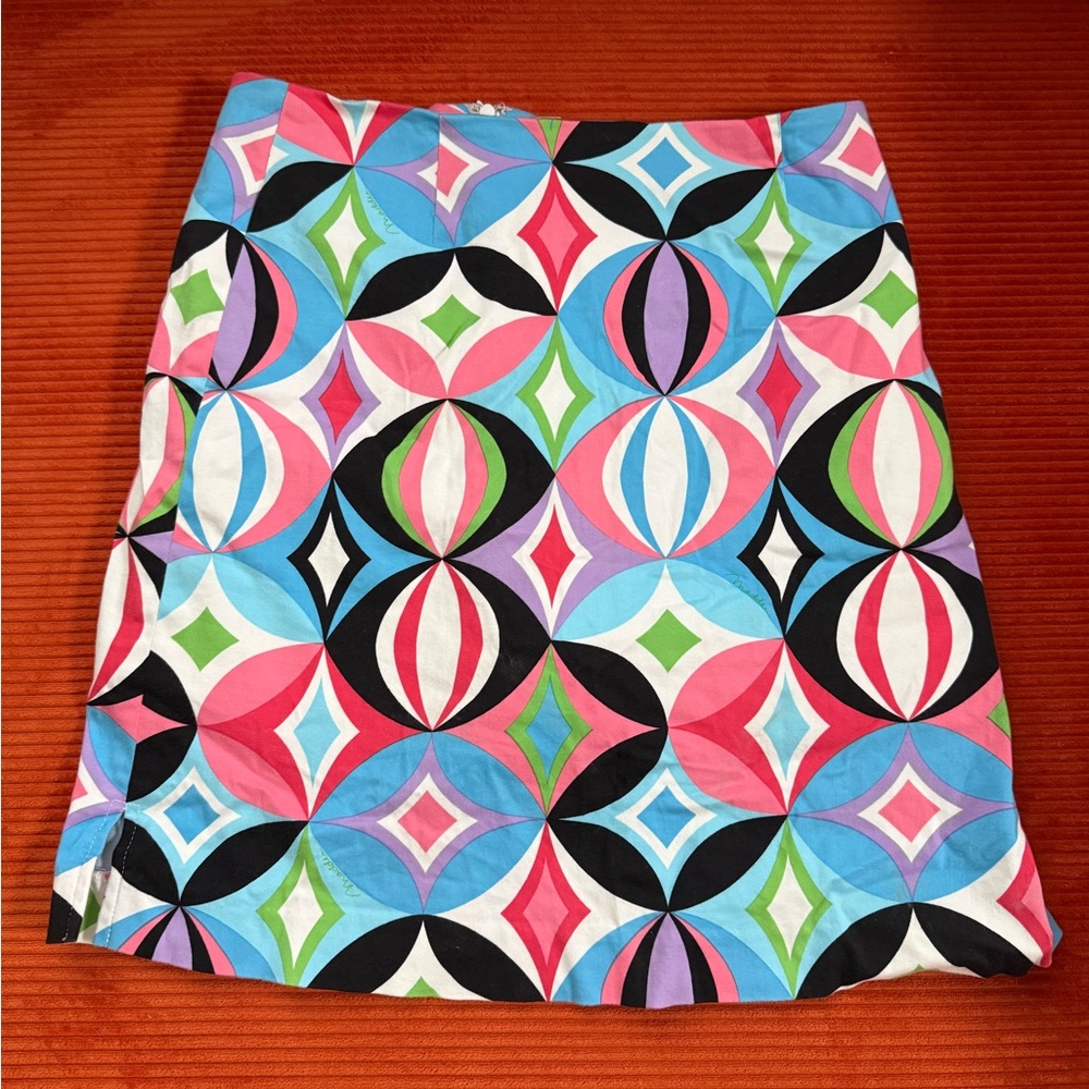 Vintage Art DecoMulticolor Skirt (Skort)